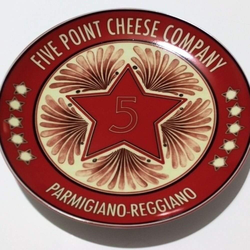 Pottery Barn Vintage Label Cheese Plates – Set of Four with Original Box - Picture 4 of 8
